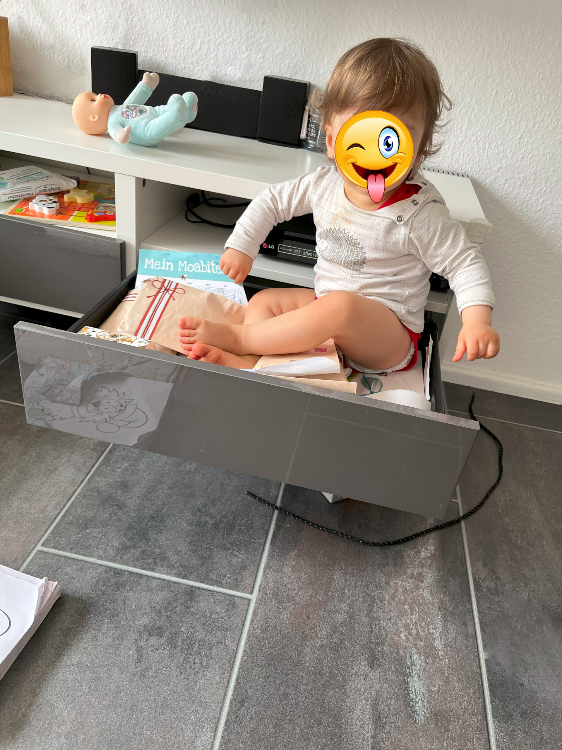 Auf die Schublade geklettert scaled