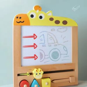 Malboard Giraffe mit Veranschaulichung der Wischfunktion
