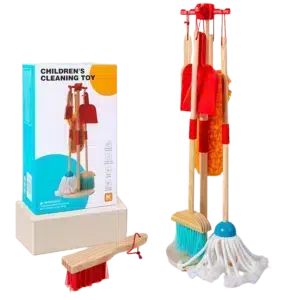 Kinder Putzset mit transparentem Hintergrund